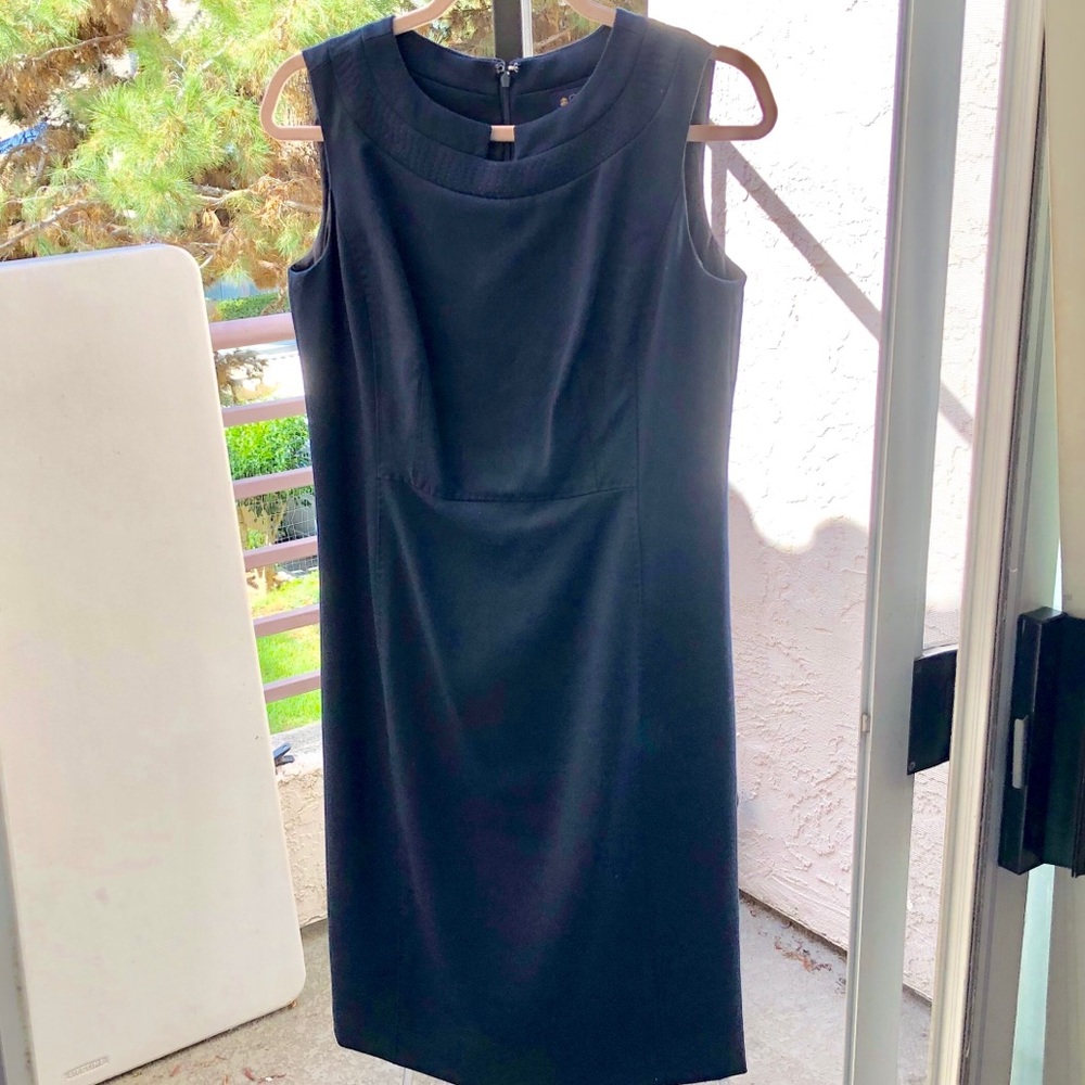 Brooks Brothers Dark Navy Sleeveless Dress
